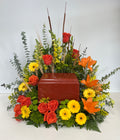 Amber Sunflower Urn Tribute