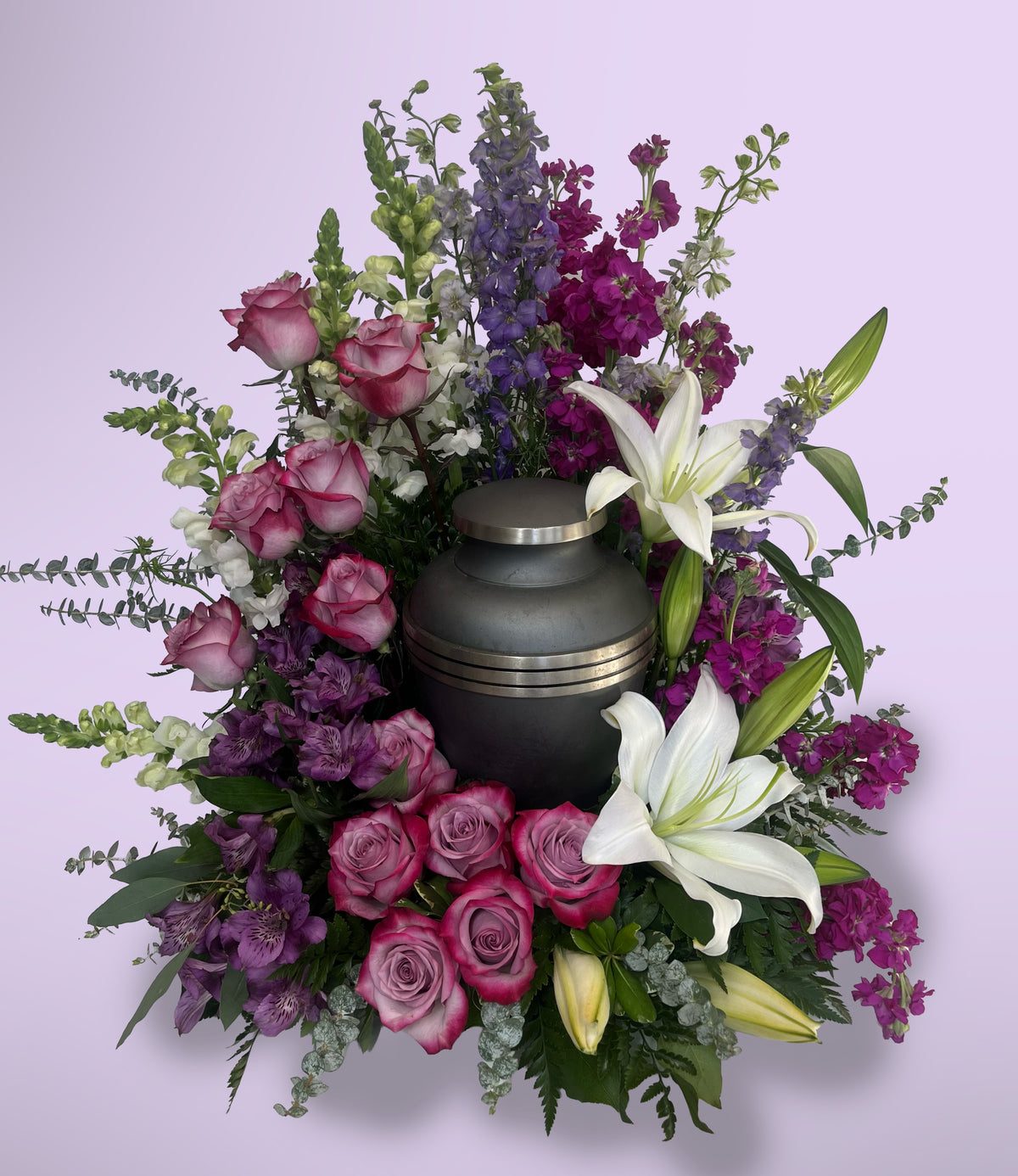Rose & Lily Urn Tribute