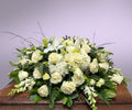 White Casket Spray